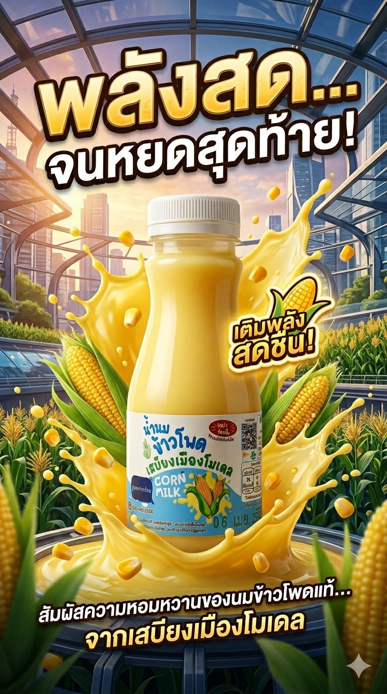 สดชื่นทุกหยด ธรรมชาติแท้ๆ 100%  น้ำนมข้าวโพดเย็นๆ อร่อยแบบไม่ต้องปรุงเยอะ 🌽 ลองครั้งเดียวมีครั้งต่อไปแน่นอน😄